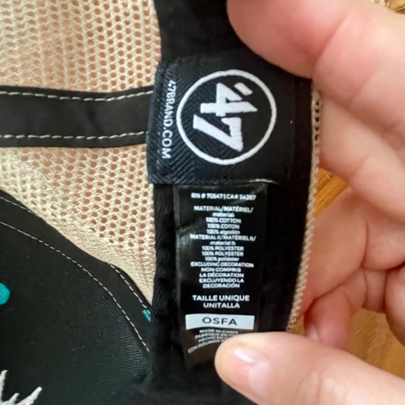 Men's '47 Aqua Miami Dolphins flagship MVP NFL Snapback Hat - Picture 6 of 7